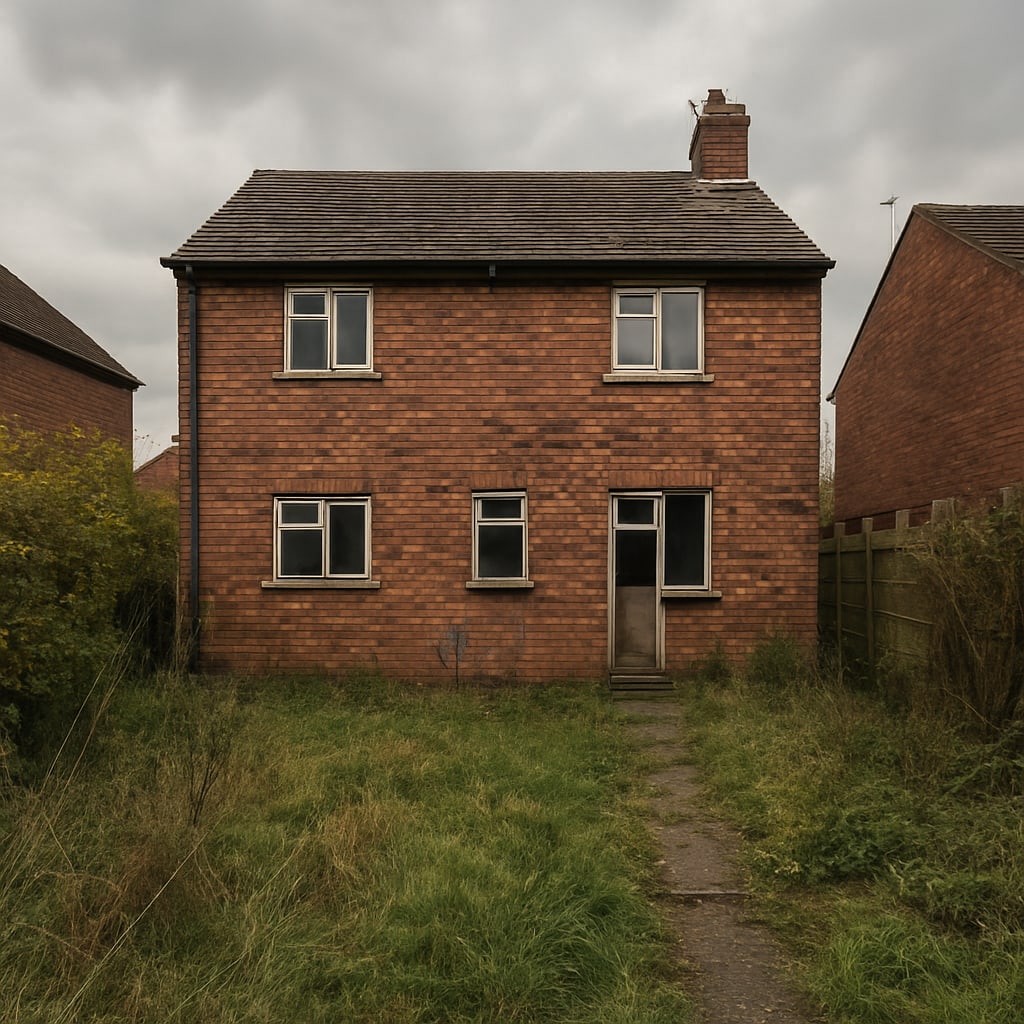 Rear of house before single-storey extension